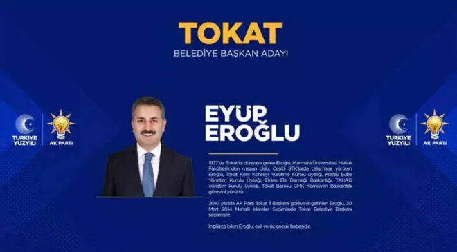 AK PARTİ Tokat Belediye Başkan Adayı Eyüp Eroğlu